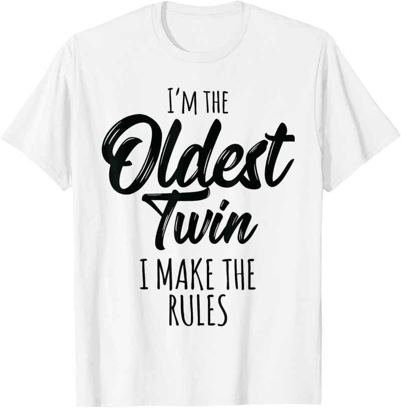 Matching Birthday T-Shirt for Oldest Twin Siblings