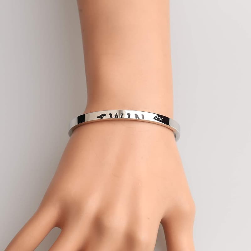 Twin Bracelet Gift Set for Twins - Cuff Bangles