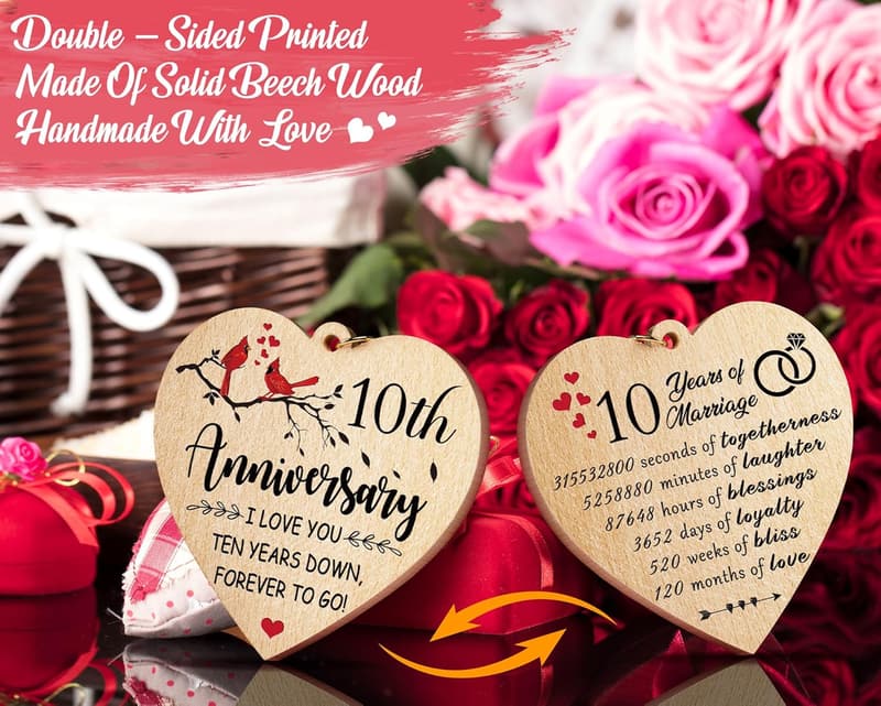 10th Anniversary 4x6 Wedding Photo Frame for Couples