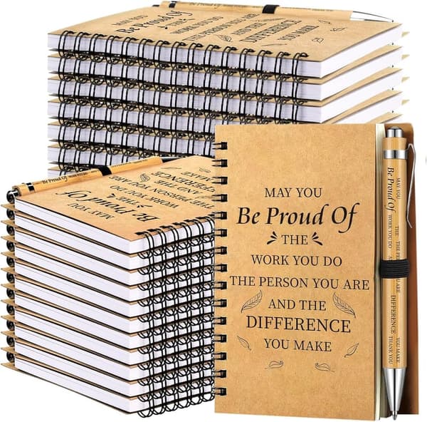 Employee Appreciation Gifts Set with Notebooks & Bible Pens