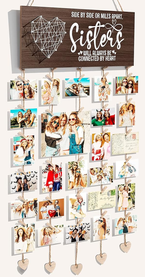 Sisters Photo Frame - Hanging Display for Mother's Day