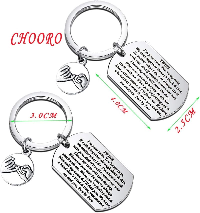 Twin Keychain Set - 