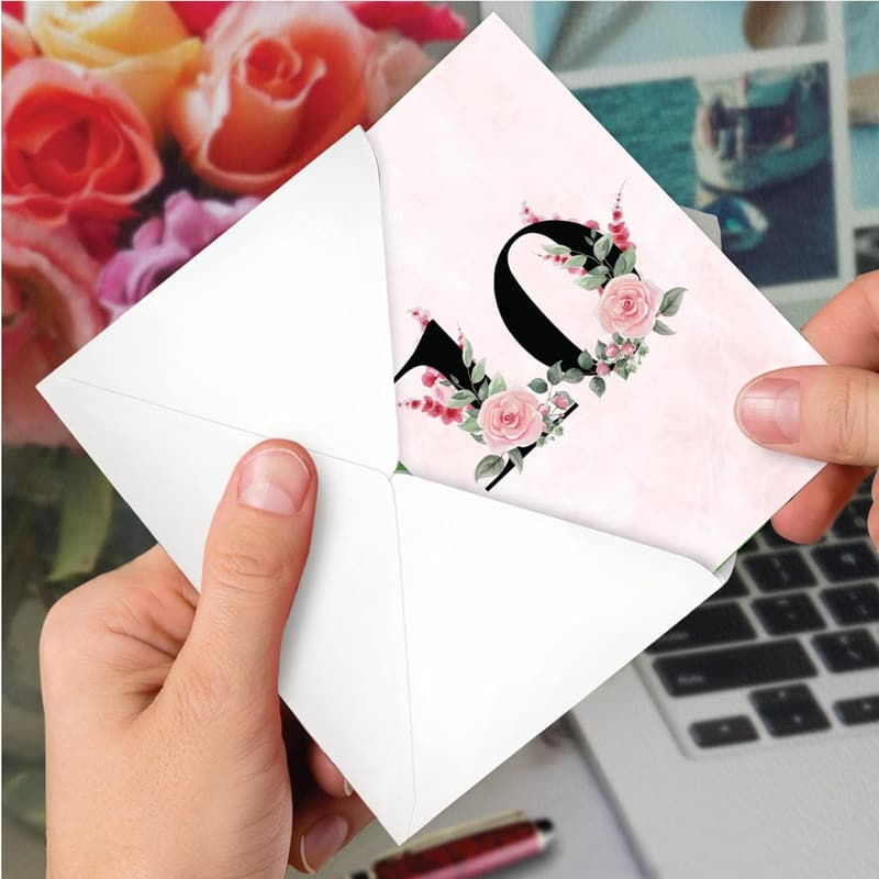 10th Anniversary Floral Paper Card for Couples