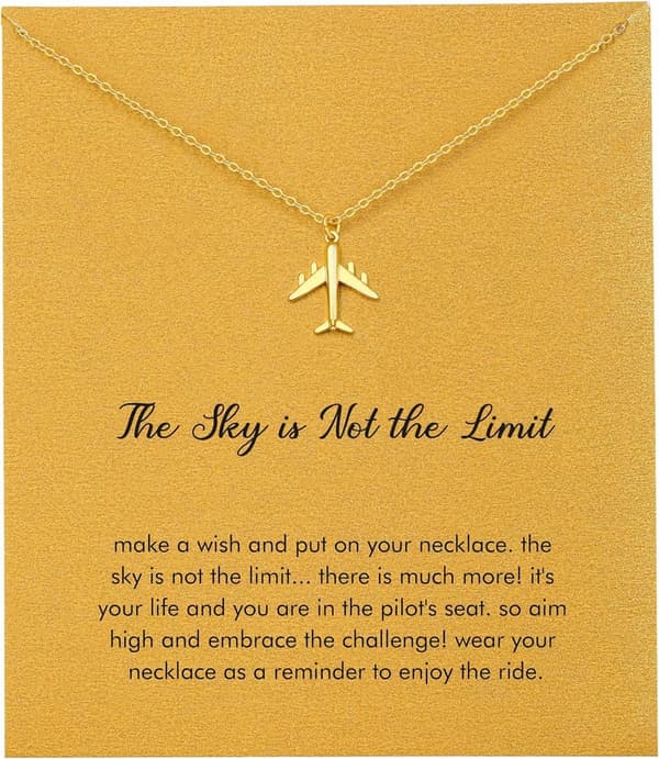 Dainty Gold Butterfly Heart Bow Necklace for Women