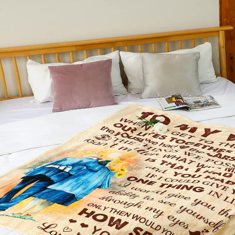 Custom Love Blanket for Him/Her – Perfect Anniversary/Birthday Gift (60