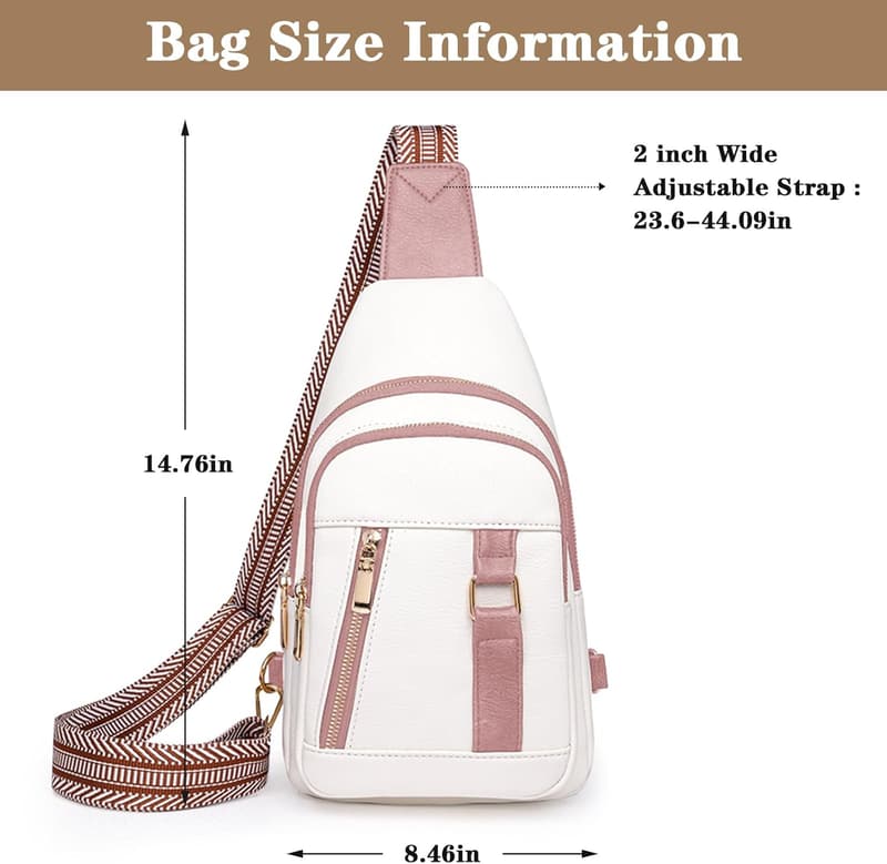 Mother's Day Leather Crossbody Sling Bag for Women