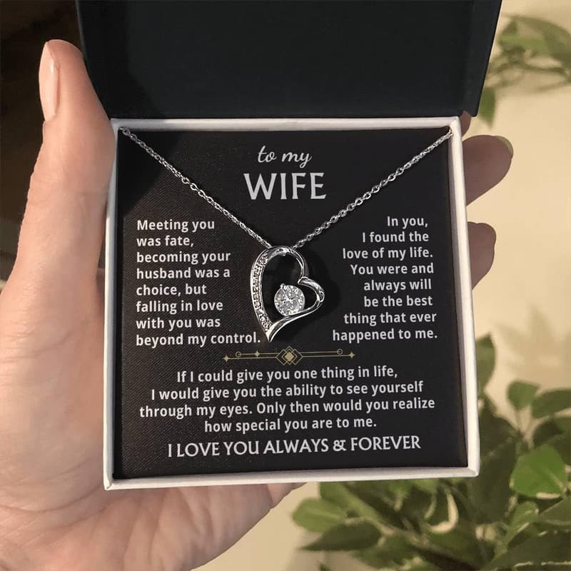 Romantic Forever Love Necklace for Wife - Gift for Any Occasion