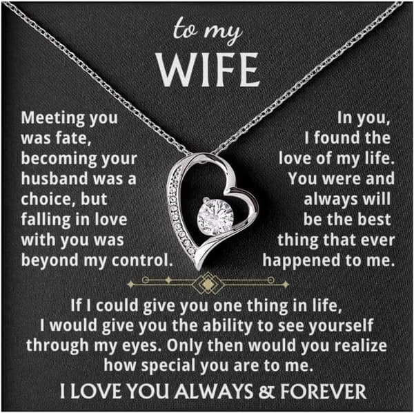 Romantic Forever Love Necklace for Wife - Gift for Any Occasion