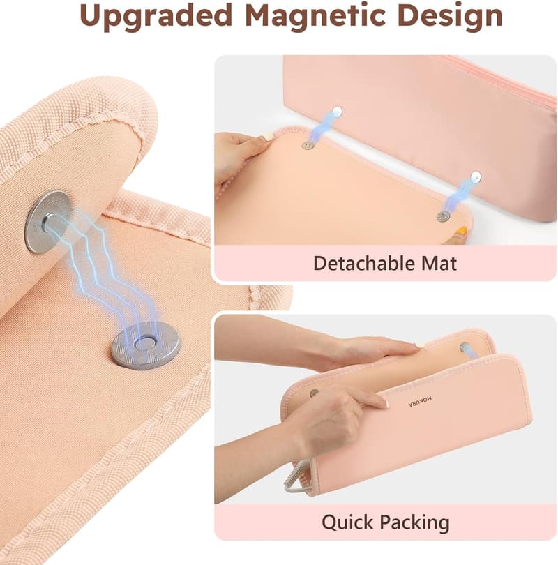 Mothers Day Gift: Pink Heat-Resistant Hair Tools Travel Bag