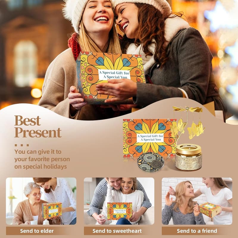 Unique Rotating Candles for Women's Birthdays and Special Occasions
