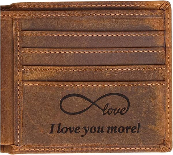 Personalized Engraved Wallet for Men - Great Gift for Him
