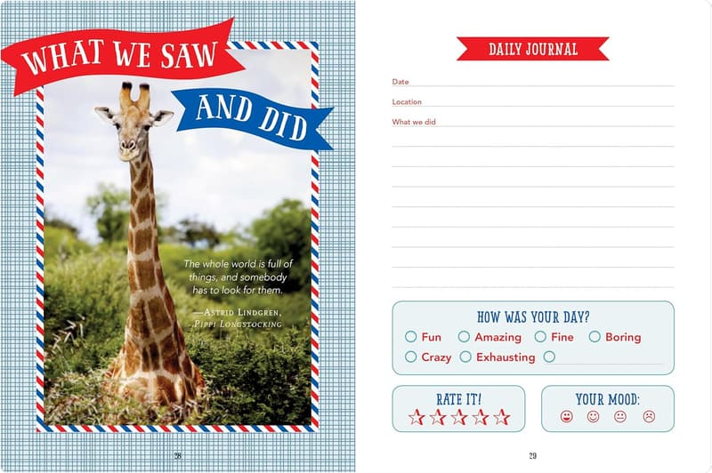 Kids' Travel Journal - Vacation Diary & Trip Notebook