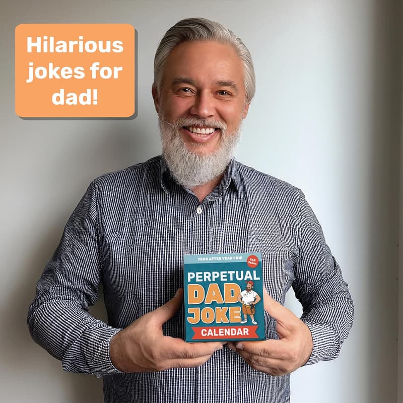 Funny Dad Joke Desk Calendar | Perpetual Gift for Father's Day