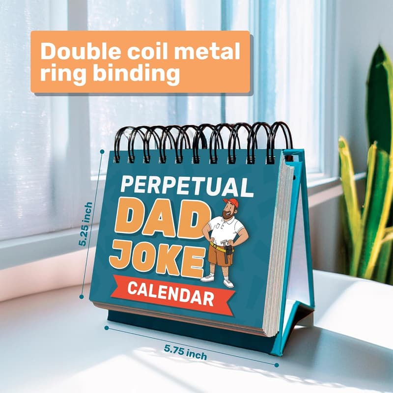 Funny Dad Joke Desk Calendar | Perpetual Gift for Father's Day