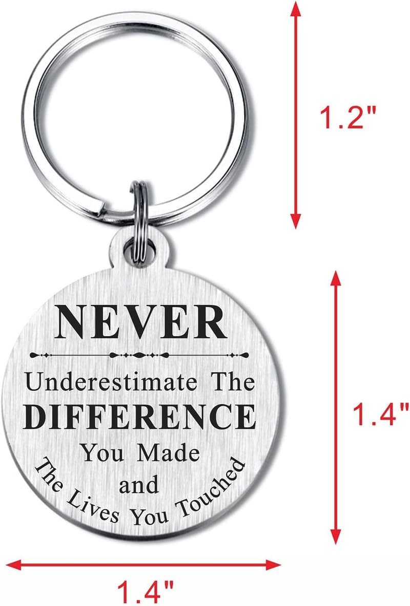 Staff Appreciation Keychain Gift for Men and Women