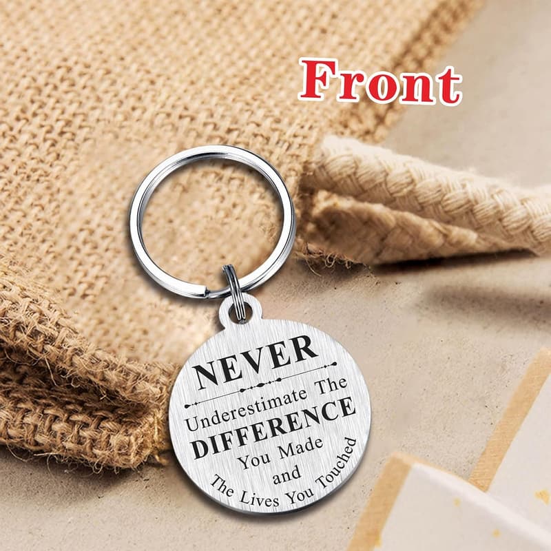 Staff Appreciation Keychain Gift for Men and Women