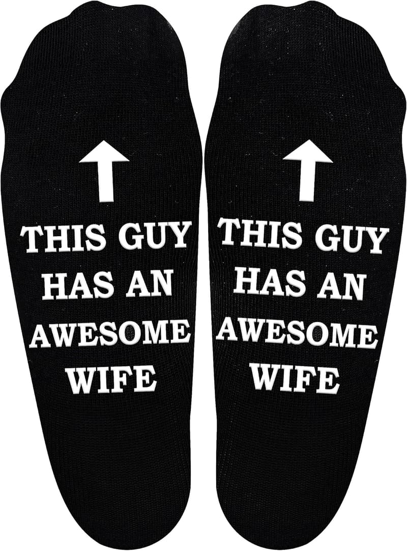 Funny Socks for Dad - Unique Birthday or Christmas Gift from Kids