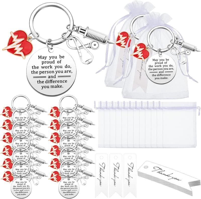 Nurse Appreciation Keychain Set - 36 Pcs Gifts for Nurses