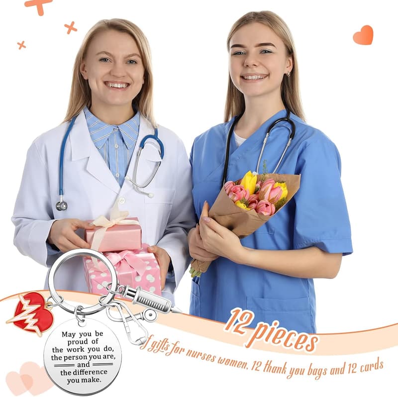 Nurse Appreciation Keychain Set - 36 Pcs Gifts for Nurses