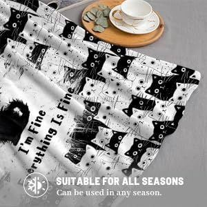 Black Cat Blanket for Cat Lovers - 50