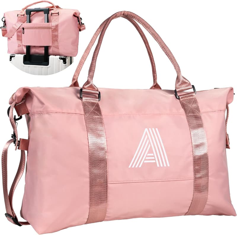 Monogram Initial Travel Duffel Bag for Girls, Age 8-16