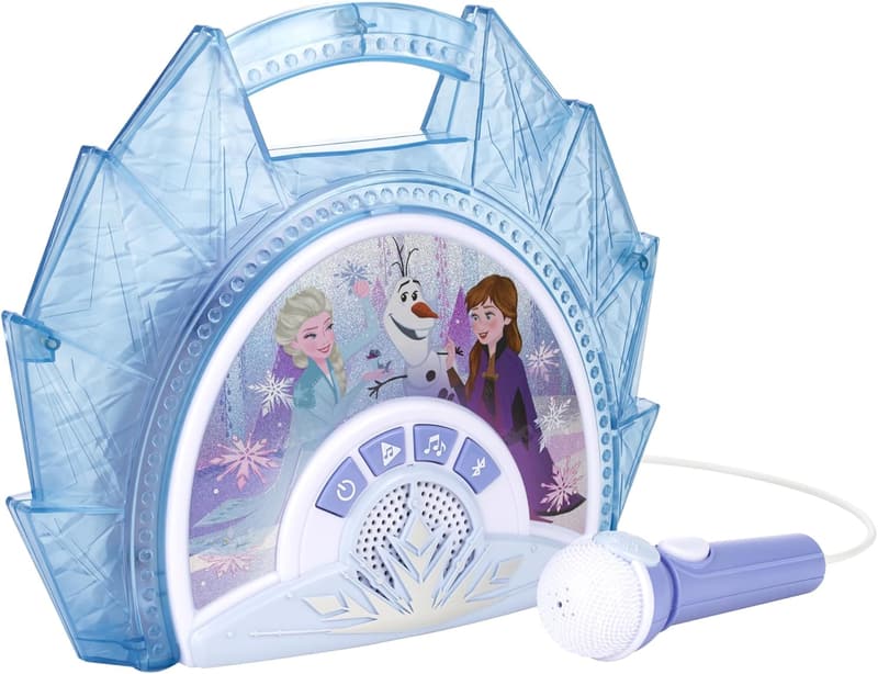Disney Frozen Karaoke Microphone with Bluetooth Speaker for Kids