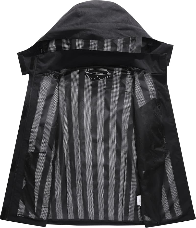 Lightweight Waterproof Rain Jacket with Detachable Hood