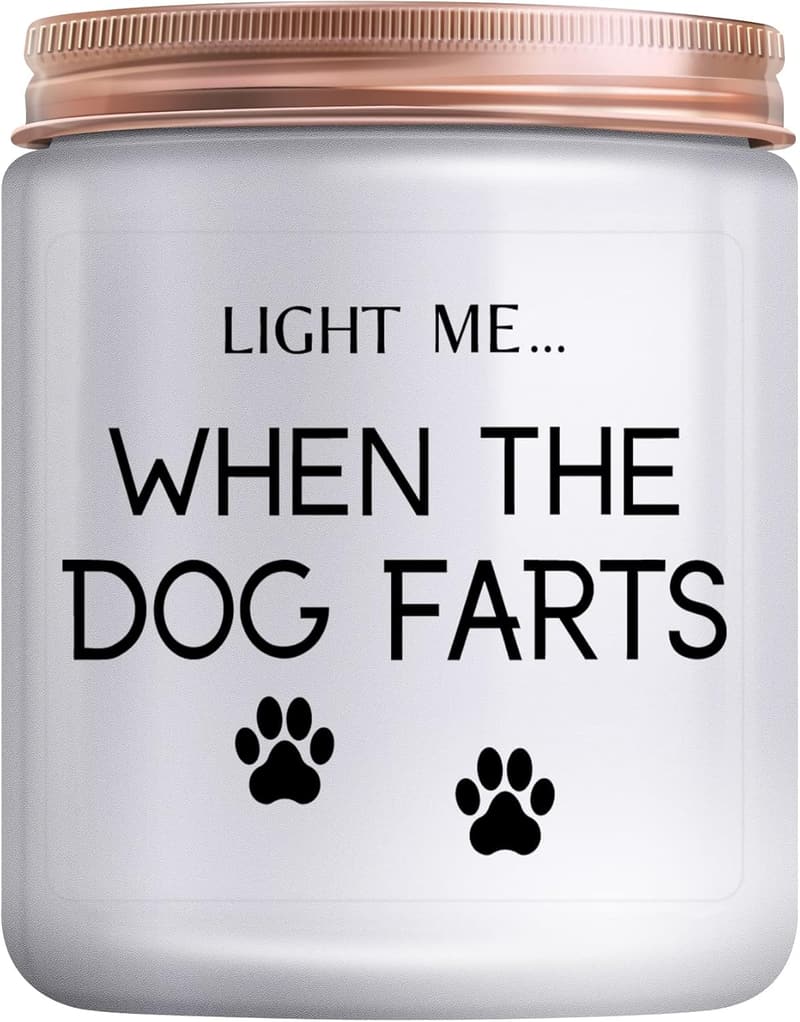 Funny Dog Mom Lavender Candle Gift for Pet Lovers