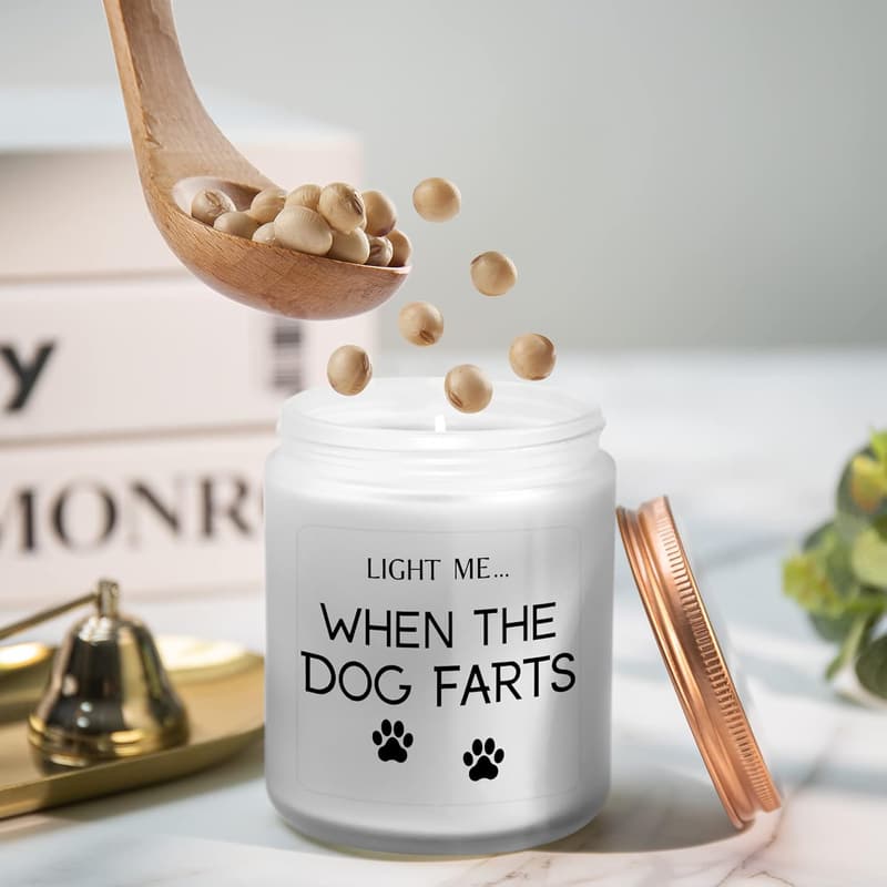 Funny Dog Mom Lavender Candle Gift for Pet Lovers