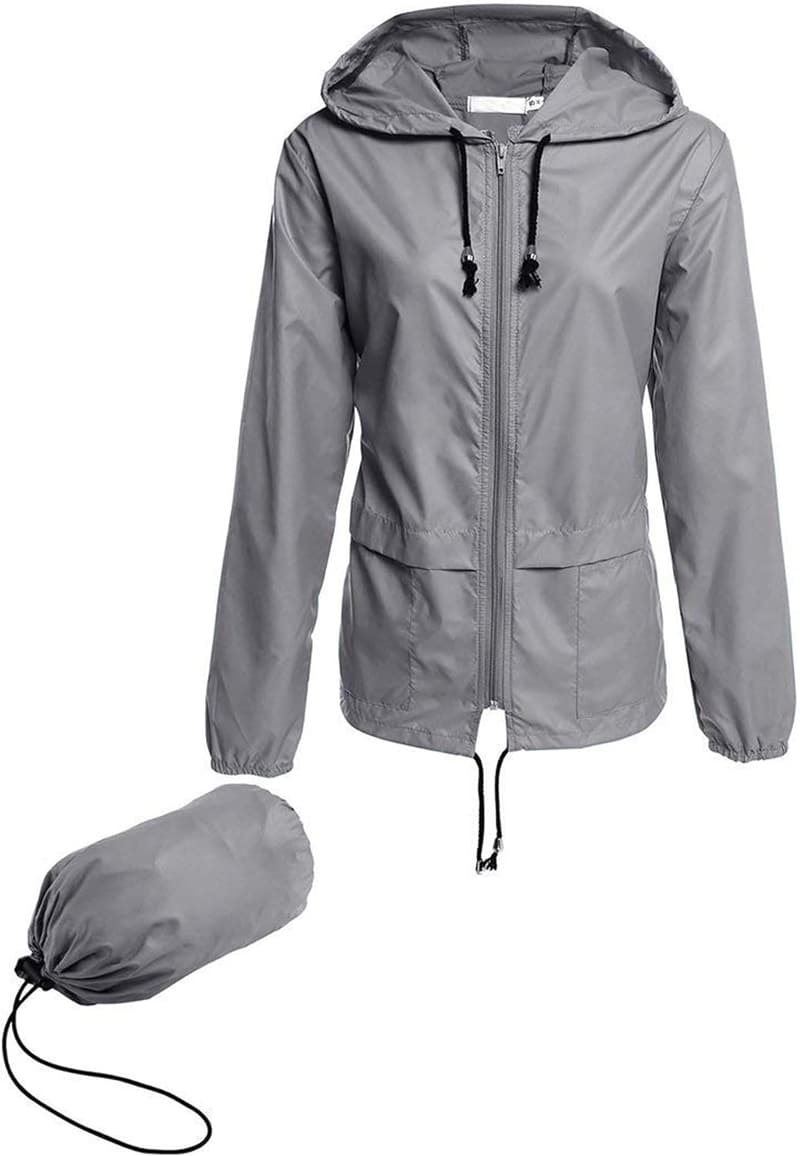 Lightweight Women's Waterproof Packable Raincoat