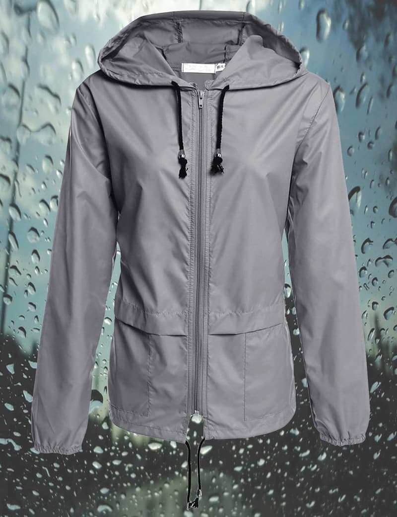 Lightweight Women's Waterproof Packable Raincoat