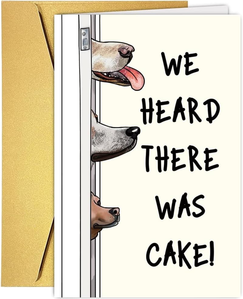 Dog Birthday Card for Dog Lovers - Cute, Funny Design