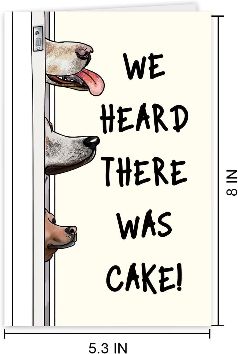 Dog Birthday Card for Dog Lovers - Cute, Funny Design