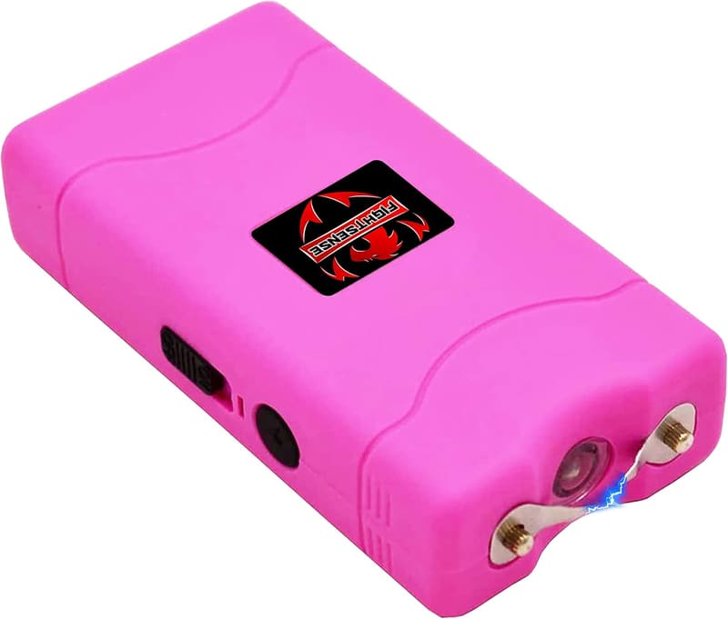 Self Defense Mini Stun Gun with LED Flashlight & Holster