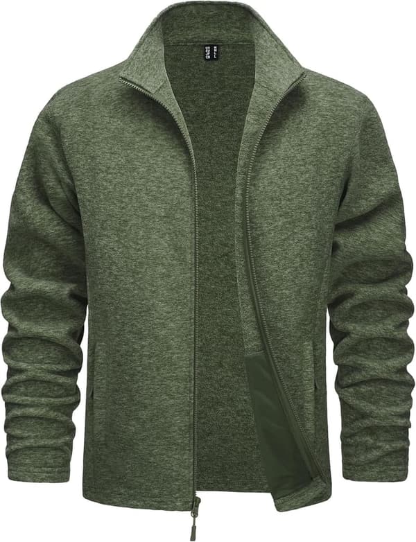 Men's Lightweight Fleece Jacket with Pockets