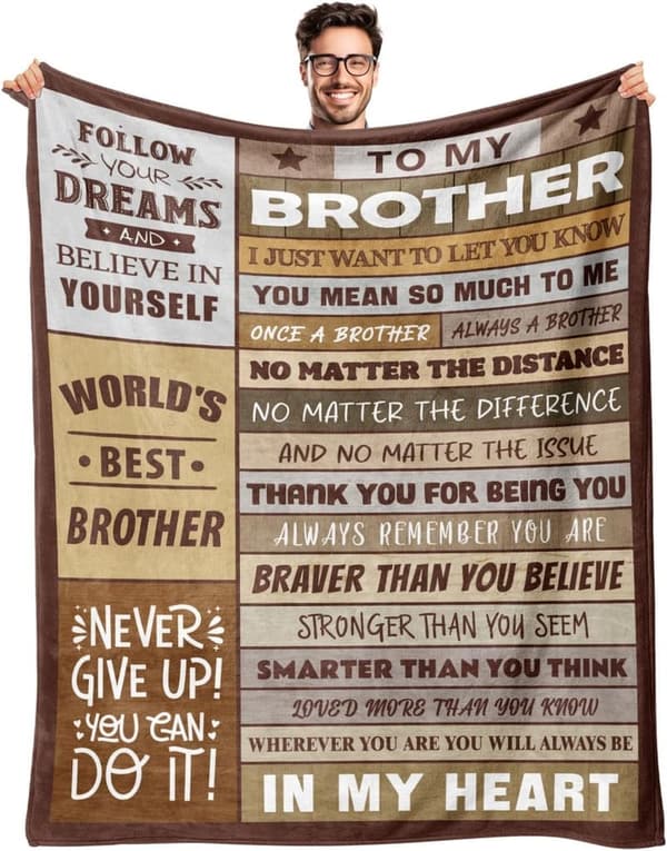 Birthday Blanket Gift for Brother - Soft 50