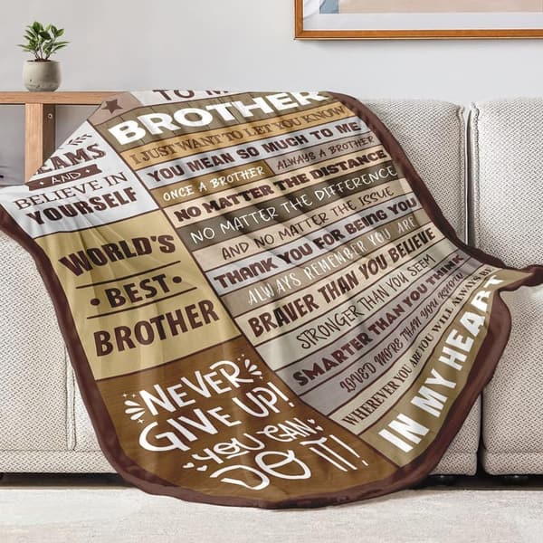Birthday Blanket Gift for Brother - Soft 50