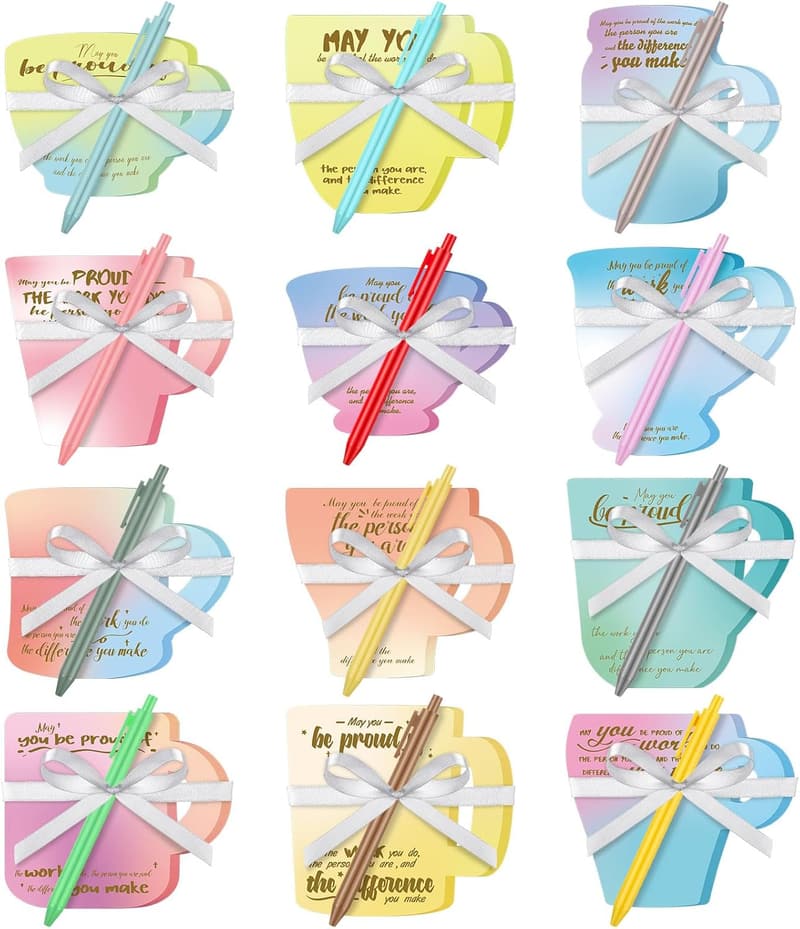 Employee Appreciation Motivational Notepad Set with Pens