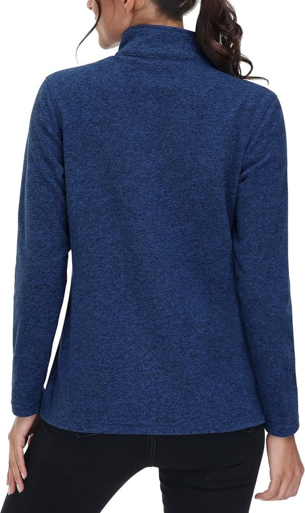 Lightweight Women's Fleece Jacket with Pockets for Hiking