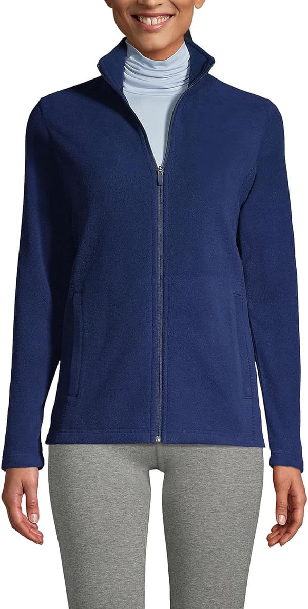 Women's Anyweather Fleece Full Zip Jacket by Lands' End