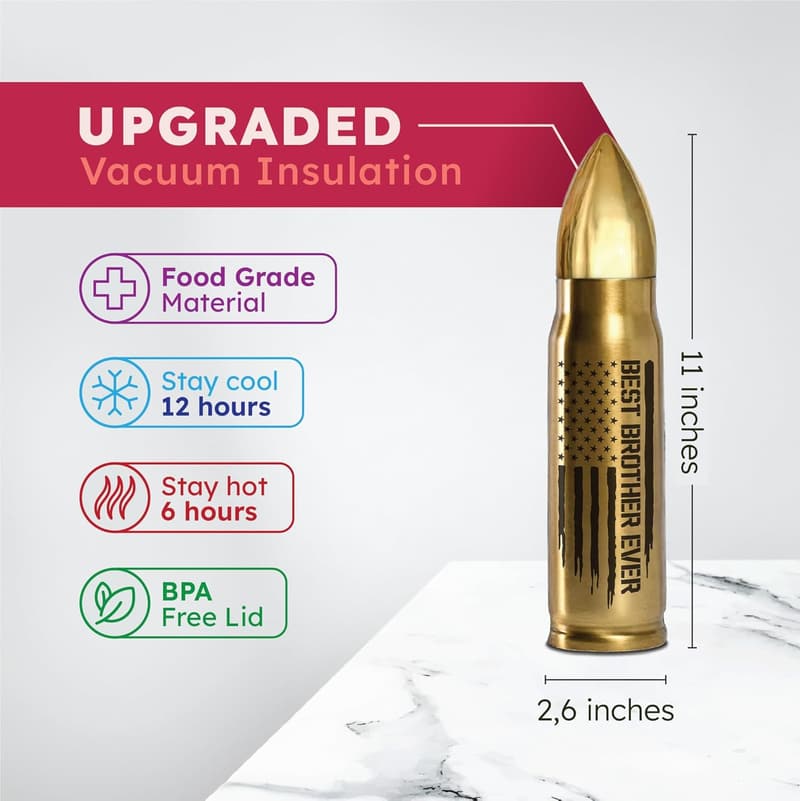 Father's Day Gift: Best Brother Ever Bullet Tumbler 17oz