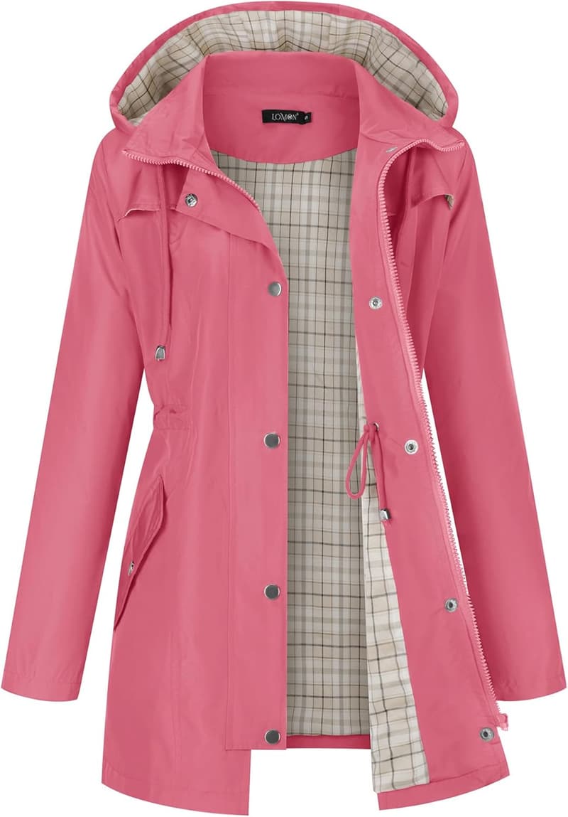Lightweight Women's Waterproof Hiking Rain Jacket