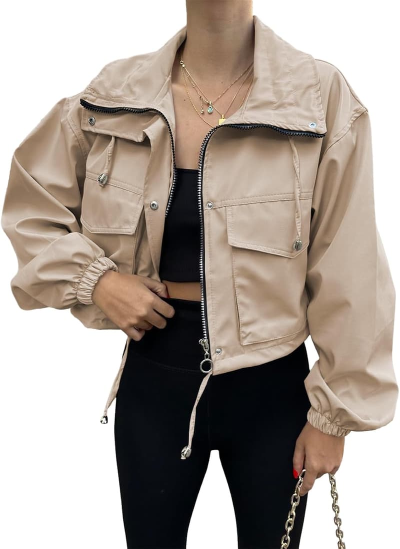 Lightweight Oversized Utility Anorak Jacket for Women