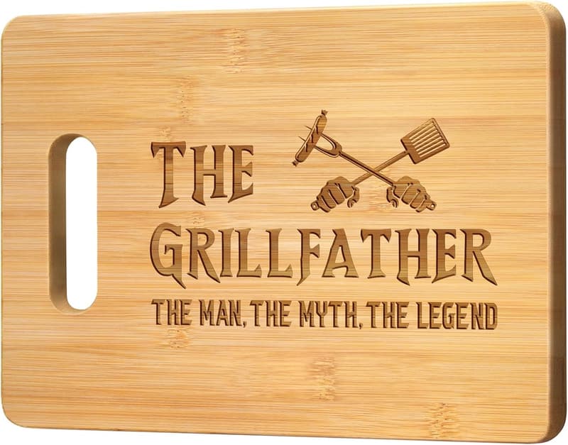 Engraved Bamboo Cutting Board - Father's Day Gift for Dad