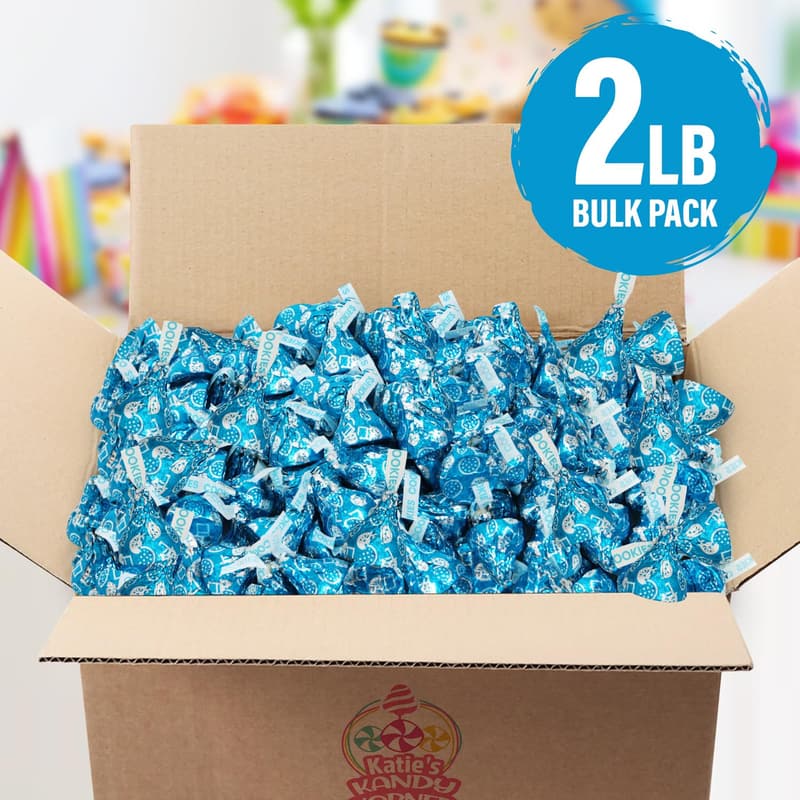 Hershey's Kisses Cookies & Cream, 2lb Bulk for Baking & Gifts