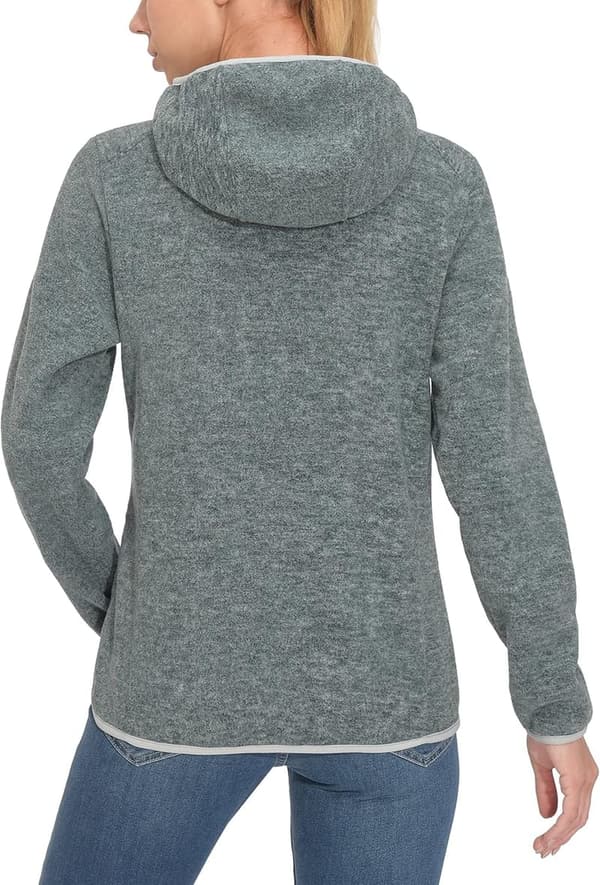 Lightweight Women's Hooded Polar Fleece Running Jacket