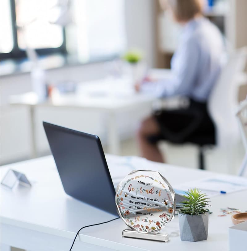 Thank You Gift for Women - Appreciation Desk Decor