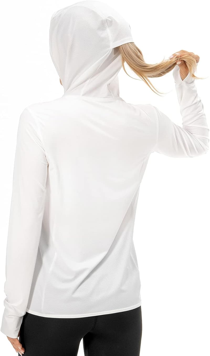 Women's UPF 50+ Full Zip Hoodie Jacket with Pockets