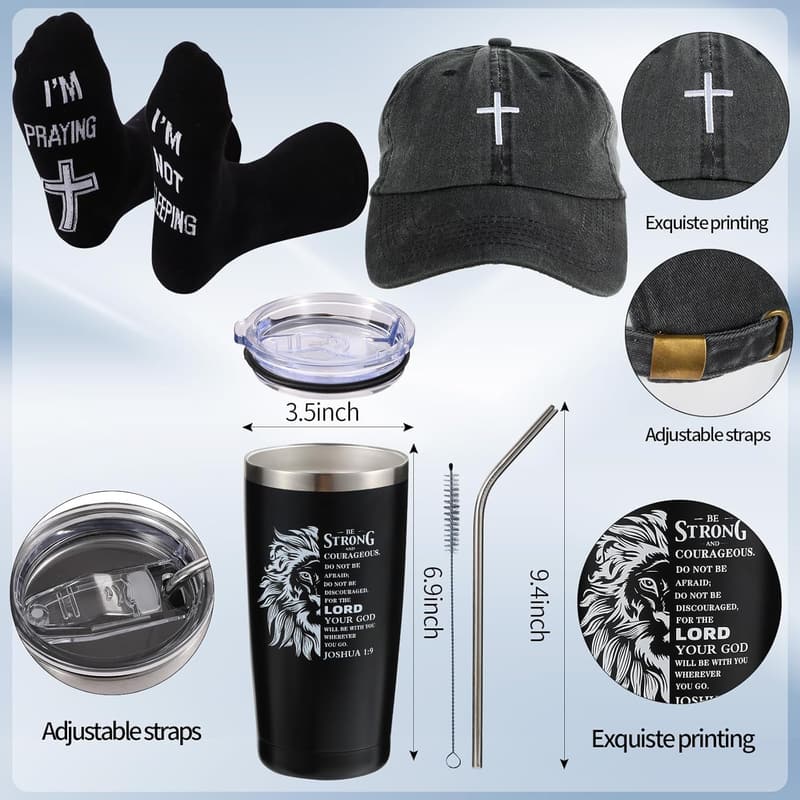 Father's Day Christian Gift Set for Men – 9 Inspirational Items