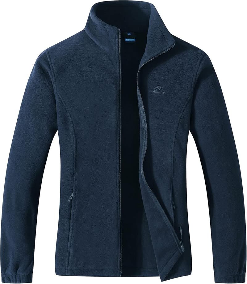 Women's Lightweight Polar Fleece Zip Jacket with Pockets